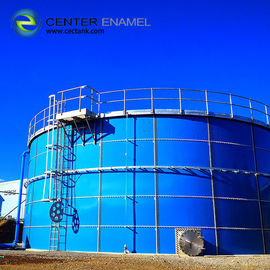 ART 310 خزانات تخزين الغاز الحيوي الفولاذية مع سقف غشاء مزدوج طبقتين من الطلاء الداخلي والخارجي