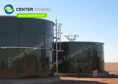 خزانات فولاذية محاطة بالزجاج المسمر في الوسط لتخزين مياه الشرب